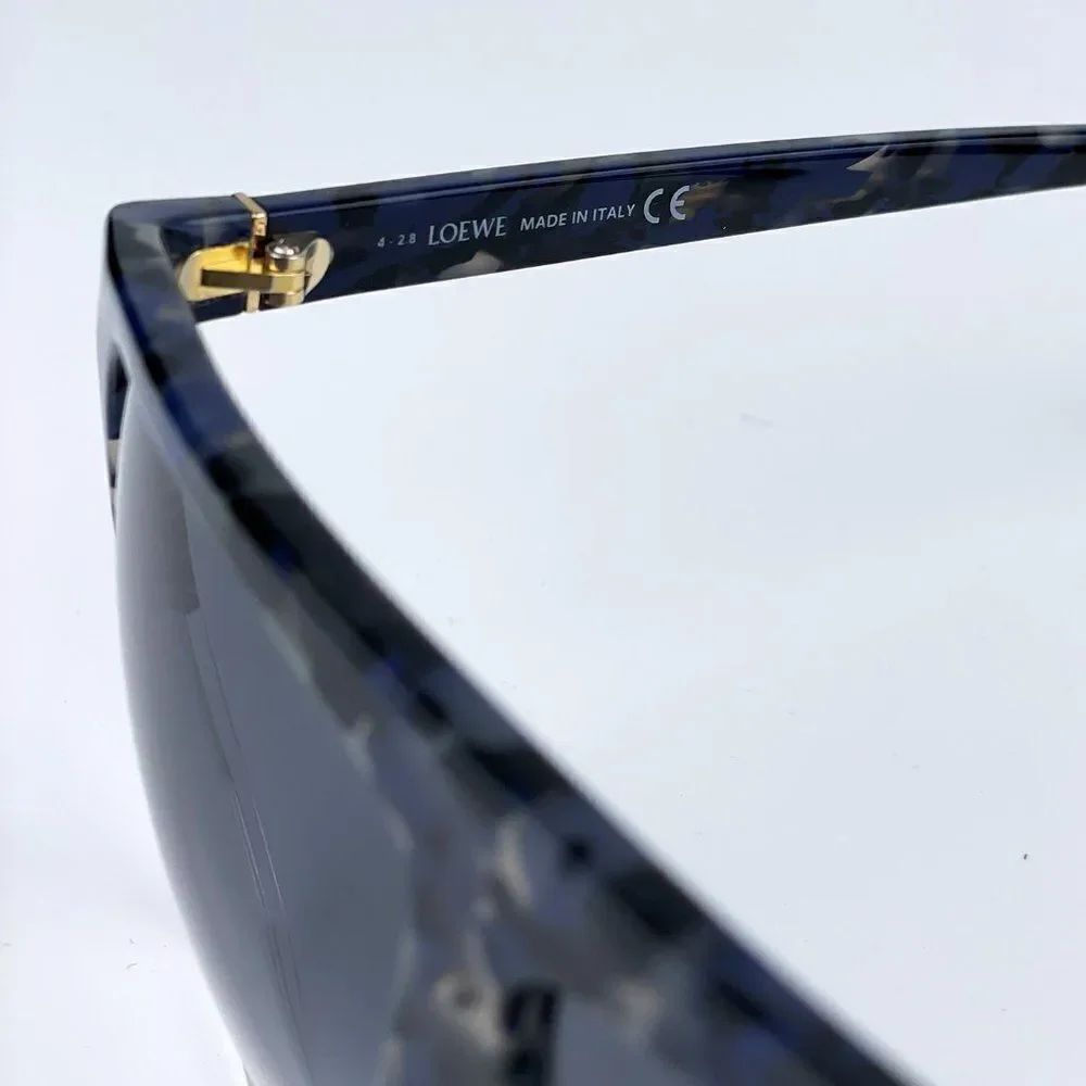 NEW Loewe LW40001F FILIPA 56B Shiny Havana Gradient Smoke Shield Women Sunglasse